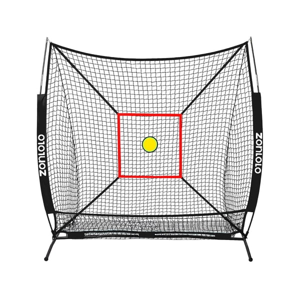 Red de béisbol Zonlolo 183 x 183 cm con 3 objetivos, portátil