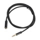 thumbnail image 3 of cable de extensión para auriculares 3.5mm jack macho a hembra cable aux negro 1 m, 3 of 5