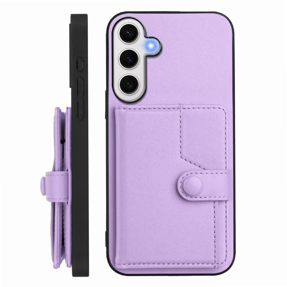 Foxdock Funda Para Samsung Galaxy S24 Fe Con Bloqueo Rfid - Diseño Elegante Con Cierre De Botón