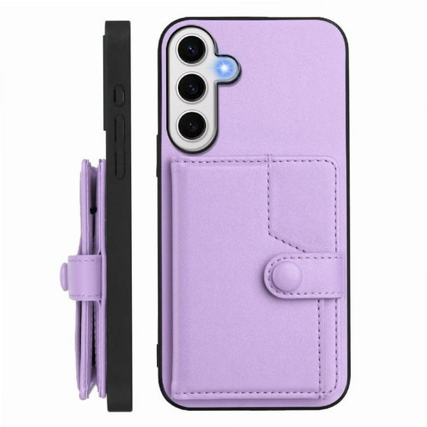 FOXDOCK Funda para SAMSUNG Galaxy S24 FE con Bloqueo RFID - Diseño Elegante con Cierre de Botón