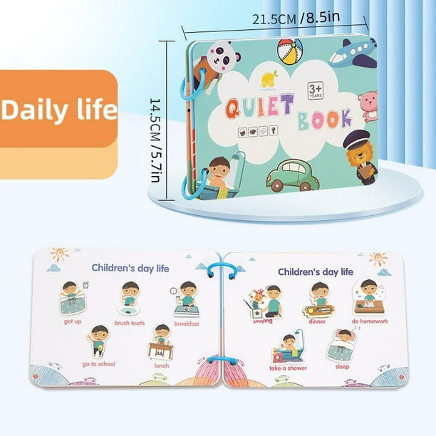 Children's Cognitive Early Education Enlightenment Quiet Book Magic Sticker Handmade Material Bag Hand Tear Sticker Book Educational Toy
