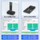 thumbnail image 3 of Adaptador de lector de disco duro AOKO SATA NVMe a USB 3.2 Gen 2, 3 of 6