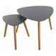 thumbnail image 1 of Set De Mesas Dobles Estilo Nordico - Negro, 1 of 3
