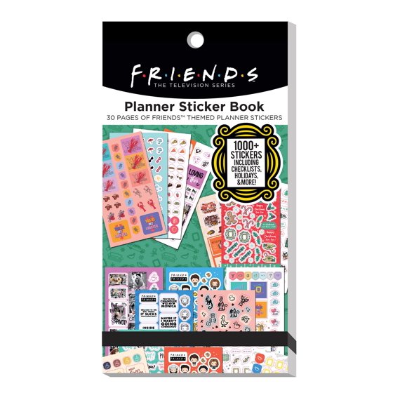Libro de pegatinas Conquest Journals Friends for Planners, 30 páginas