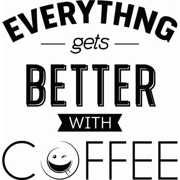 Decomural Everything Gets Better Coffee WS-46118