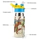 thumbnail image 3 of Los Archies Botella de Agua con Tapa Pop Top de Un Toque, Acero Inoxidable, a Prueba de Fugas, para Deportes, Botella Infantil azul 12 oz, 3 of 6