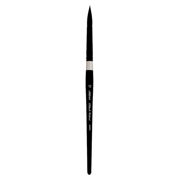 Pincel de Acuarela Silver Brush Limited Black Velvet Redondo Tamaño 12