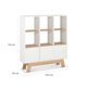 thumbnail image 2 of Librero Cordoba 3 Repisas Con 3 Puertas Blanco - Olmo, 2 of 3