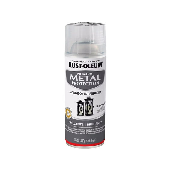 Pintura en Spray Metal Protection Anticorrosivo Transparente Brillante 340 g