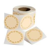 Magideal - 200Pcs Etiquetas De Alimentos Etiquetas De Sellos Pegatinas De Sobres Suministros De Fiesta De Bricolaje Etiquetas De Etiqueta De Tarro Etiquetas En