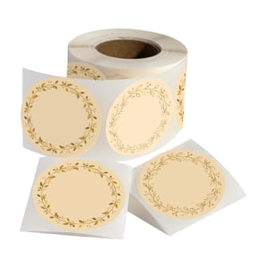 Magideal - 200Pcs Etiquetas De Alimentos Etiquetas De Sellos Pegatinas De Sobres Suministros De Fiesta De Bricolaje Etiquetas De Etiqueta De Tarro Etiquetas En