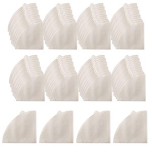 Magideal - Filtros De Papel Natural Desechables, Filtros De Repuesto En Forma De V, Papeles De Filtro De Café Para Taza De Filtro, Herramientas De Goteo Para , Blanco V01