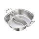 thumbnail image 1 of Olla Caliente De Acero Inoxidable Con Doble Sabor Para Shabu Shabu, Para Viajes, Fiestas, Picnics, Sin Tapa, 1 of 5