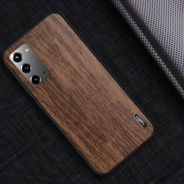 1pc Woodlike Case For Samsung Galaxy Note 20 Ultra International With Hard PC Cover + PU Skin