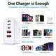 thumbnail image 3 of Cargador TZBAY USB C Block 60 W, enchufe de pared de 5 puertos tipo C, 3 of 7