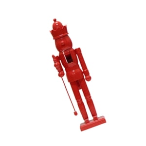 Bothyi - Figura De Cascanueces, Decoración Navideña, Estatua Para Chimenea, Festival, Navidad, Color Rojo