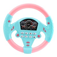 Magideal - Controlador De Conducción Simulado Musical, Con Música, Juego De Simulación, Juguete De Volante Interactivo Divertido, Para Juegos De Cumpleaños , Rosado 20Cmx5Cmx20Cm