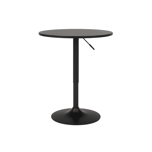 Mesa de Bar Regulable en Altura 60cm Diametro Full Negro