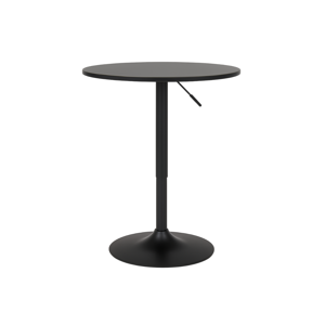 Moboi - Mesa De Bar Regulable En Altura 60Cm Diametro Full Negro