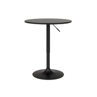 Moboi - Mesa De Bar Regulable En Altura 60Cm Diametro Full Negro