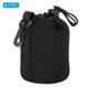 thumbnail image 3 of Bolsa para Lentes de Cámara Uxcell, Bolsa con Cordón de 3.5" ID x 5.5" H con Neopreno Protector Grueso Negro 4Pack, 3 of 7
