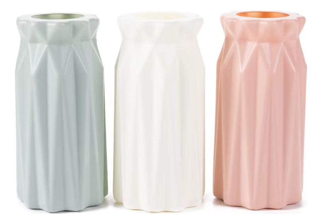 Genérico - Set 5 Floreros Creativo De Plastico Diseño Origami Lau