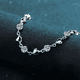 thumbnail image 2 of Pulsera plata 925 corazones y cristales fino regalo, 2 of 3