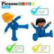 thumbnail image 2 of Juego de figuras magnéticas PicassoTiles Vehicle and Action, 5 unidades, 2 of 9