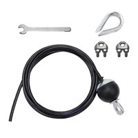 Magideal - Cable De Repuesto Para Gimnasio, Polea De Fitness, Diámetro De Cable De 6 Mm, Para Gimnasio En Casa, Accesorios Para Máquinas De Poleas Para Equipos D 4 Metros