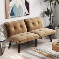 M&Ms - Brown Convertible Folding Modern Sofa Bed