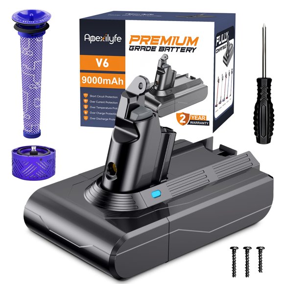 Batería Apexilyfe V6 9000 mAh para la serie Dyson V6