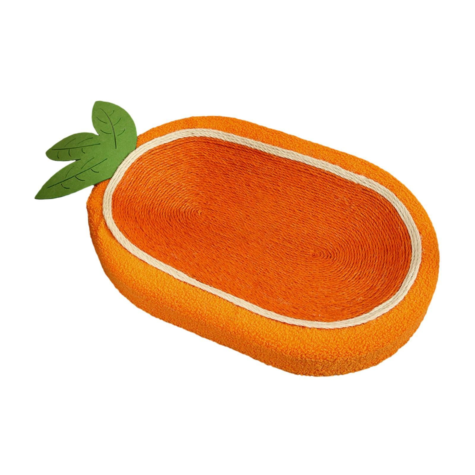 Magideal - Cama Rascadora Para Gatos De Sisal, Cama De Salón Para Gato, Muebles De Protección, Almohadilla Rascadora Para Gatos, Cuenco Para Pulir Al Aire Libre, Zanahoria
