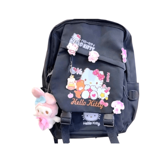 Mochila Kitty con accesorios para decorar