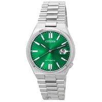 Reloj Citizen Tsuyosa, Acero Inoxidable, Esfera Verde, Automático Nj0150-81X Para Hombre