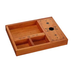 Bothyi - Porta Cartas De Tarot, Decoración De Habitación, Adorno De Madera Para Oficina, Mujeres, Pasatiempos