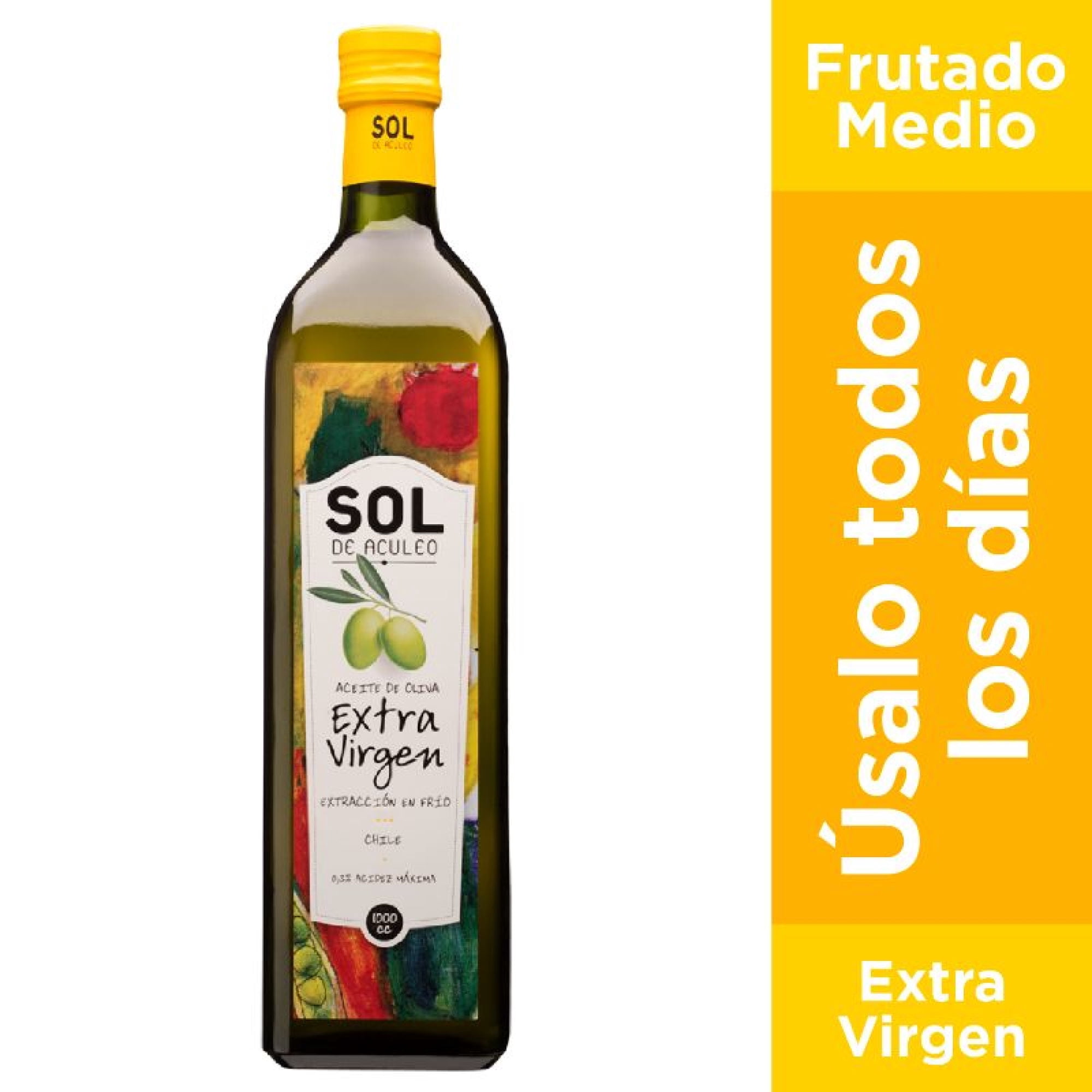 Aceite Oliva Extra Virgen Botella 1 L Sol De Aculeo