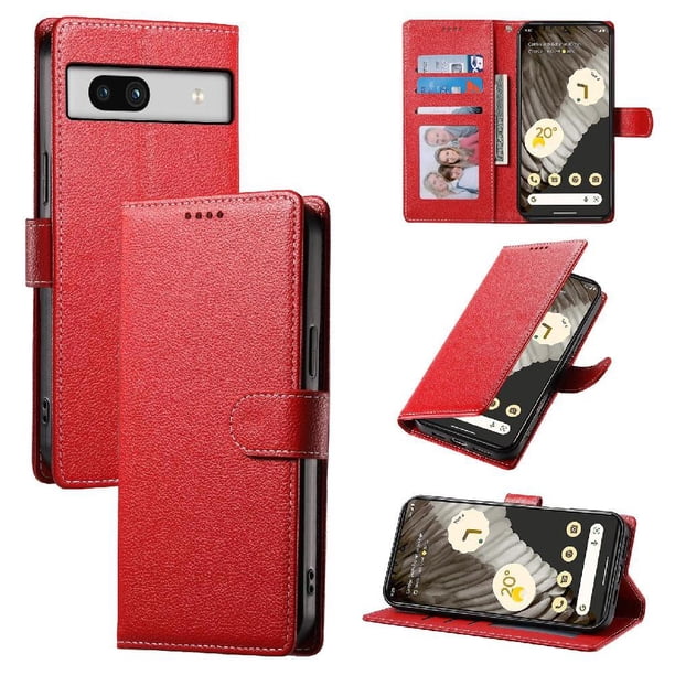Funda para FOXDOCK Google Pixel 7A– Cuero Premium, 3 ranuras para tarjetas, Protección contra impactos