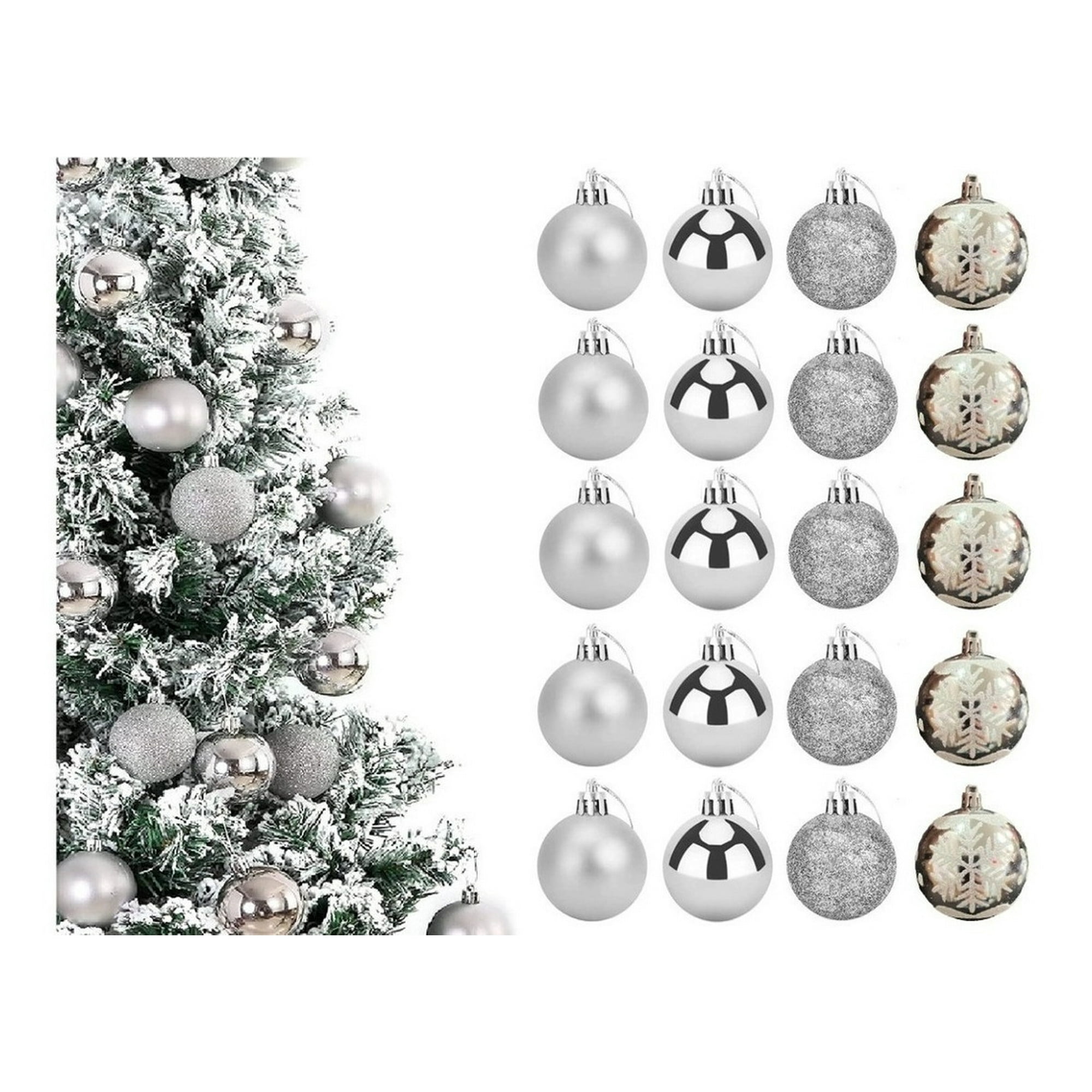 Genérico - X20 Esferas Navidad Decorativa Bambalina Adorno Navideño 6cm