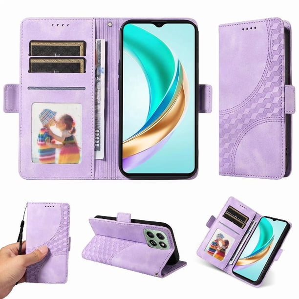 Carcasa FOXDOCK Honor X6A de cuero PU, diseño acolchado clásico, protección contra caídas y rayones