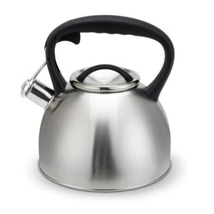Tetera Acero Inoxidable Con Silbato Wens 3L Color Plateado