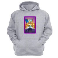 Genérico - Polerón Canguro Familia Amarilla Gris Claro Talla L Unisex