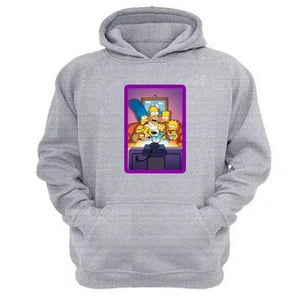 Genérico - Polerón Canguro Familia Amarilla Gris Claro Talla Xs Unisex