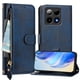 thumbnail image 4 of Funda Billetera Cremallera para Boost Summit 5G 2024 con Porta Tarjetas, Soporte y Correa Azul, 4 of 5