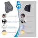 thumbnail image 4 of Cojin Soporte Espalda Corrector Lumbar Silla Auto Oficina, 4 of 7