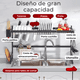 thumbnail image 3 of Escurridor Trastes Platos Fregadero Nivel Ajustable Acero Carbono Inox, 3 of 9