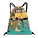thumbnail image 1 of Capitán Cavernícola Mochila de Cuerdas para Deportes y Gimnasio, Bolsa de Cuerdas Resistente al Agua, Bolsa Cinch, 30×40cm, 1 of 6