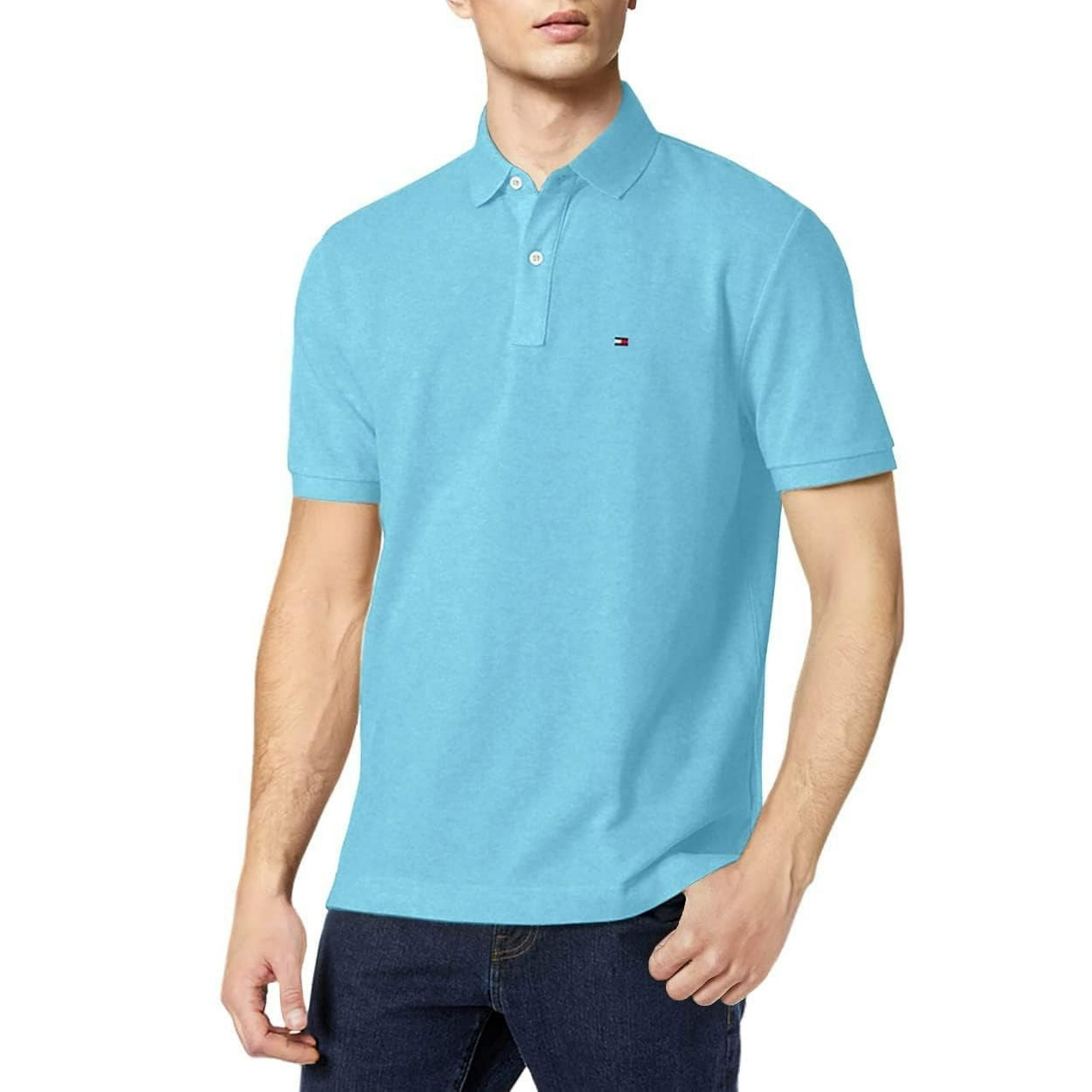 Polo Tommy Hilfiger De Manga Corta, Corte Clásico, Azul, Para Hombre