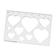 thumbnail image 5 of Plantilla De Fresadora Para Carpintería Multiusos De 1/4" De Grosor, Plantilla De Incrustación De Carpintero, Corazón 9 En 1, 5 of 5