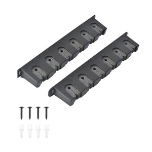 Ioensy - Soporte Para Caña De Pescar Montado En La Pared Para Palos De Hockey Restaurantes Salas De Billar Negro Horizontal