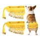 thumbnail image 1 of Falda de Bailarina de Vientre para Perros Uxcell, Cadena de Cintura, Cortina de Cadera, Ropa de Disfraz para Perros, Conjunto de Danza de Cadera con Pañuelo y Lentejuelas (2 Piezas, Chifón, Amarillo), 1 of 6